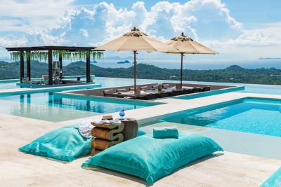 villa with sea view samui island